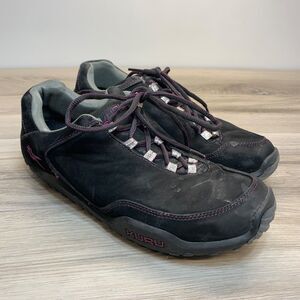 KURU Chicane Jet Black Boysenberry Womens Shoes Size 10.5M Trail Hiking Sneakers
